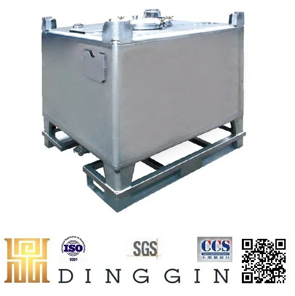 
SS304/SS316L large UN approved stainless steel IBC container 500L to 2000L 