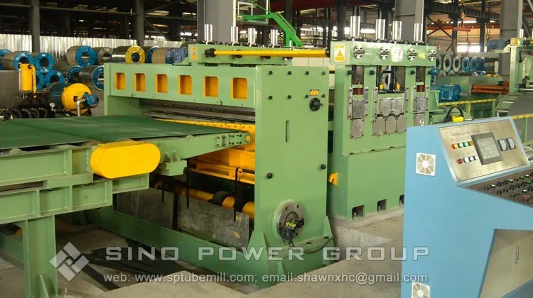 
CRC HR PPGI GI steel coil strap cutting cut to length machine 