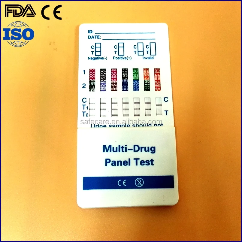 10 Панель Тест-Комплект лекарств, Главная карта тест-тест на наркотики мочи,
