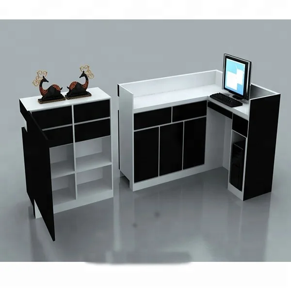 Wholesale Elegant Reputation MDF Office Front White Reception Desk