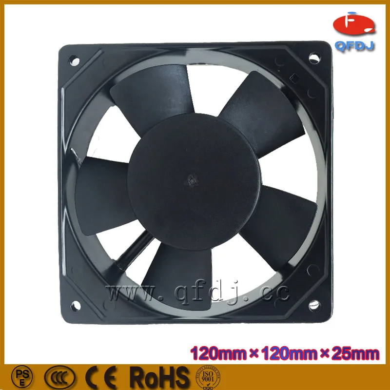Qifang 120 мм * 120*25 ac 220 В/110 В/380 Вольт вытяжной вентилятор миниатюрный промышленный осевой дюймовый небольшой вентиляции 