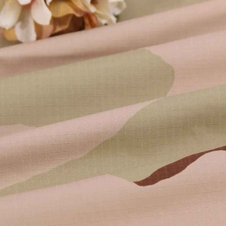 
2018 Wholesale Printed Polyester Cotton Tc Ripstop Military Camouflage Fabric 