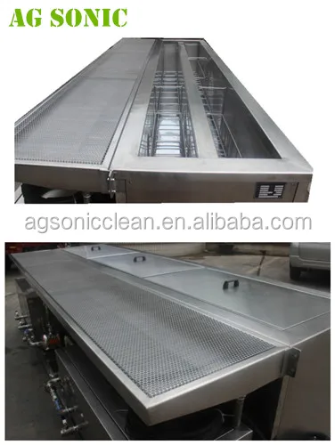 Vertical Roman Venetian Ultrasonic Blind Cleaning Machine Rinsing Tank Drying Tray 2400mm