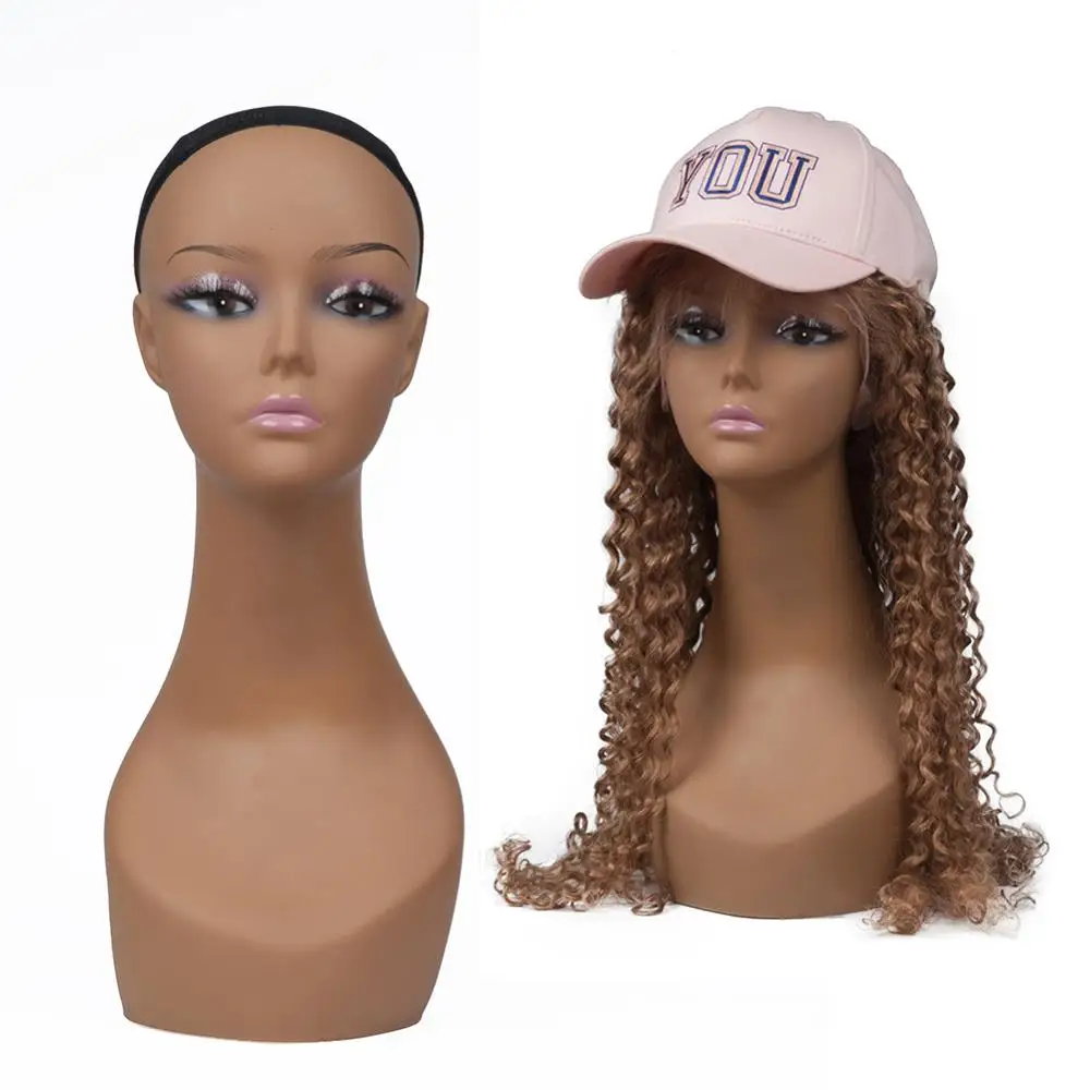 
2018 Cheap Sell Tan Female Realistic Plastic Silicone Mannequin Head for Wig Display Styling Making 