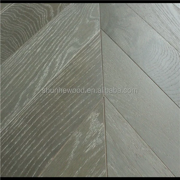 45 Angle Herringbone ABCD grade Brushed Wax Oiled SY7001 oak engineered Harwood flooring/oak hardwood floor