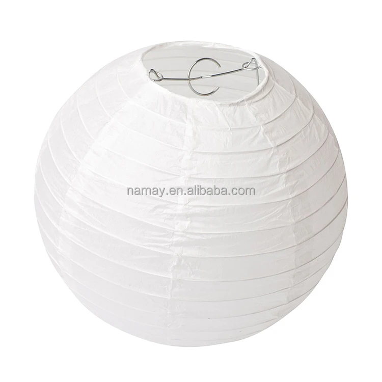 36 Inch Round White Chinese Paper Lanterns for Wedding Decoration