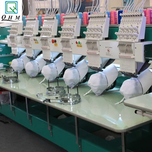 6 Heads Maquina Bordadora Computarizada Brodeuse Industrielle Flat Hat T-shirt Embroidery Machine