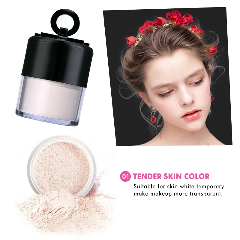 
HOT Selling OEM Loose Powder Waterproof Minerals Custom Translucent Glitter Makeup Loose Powder 