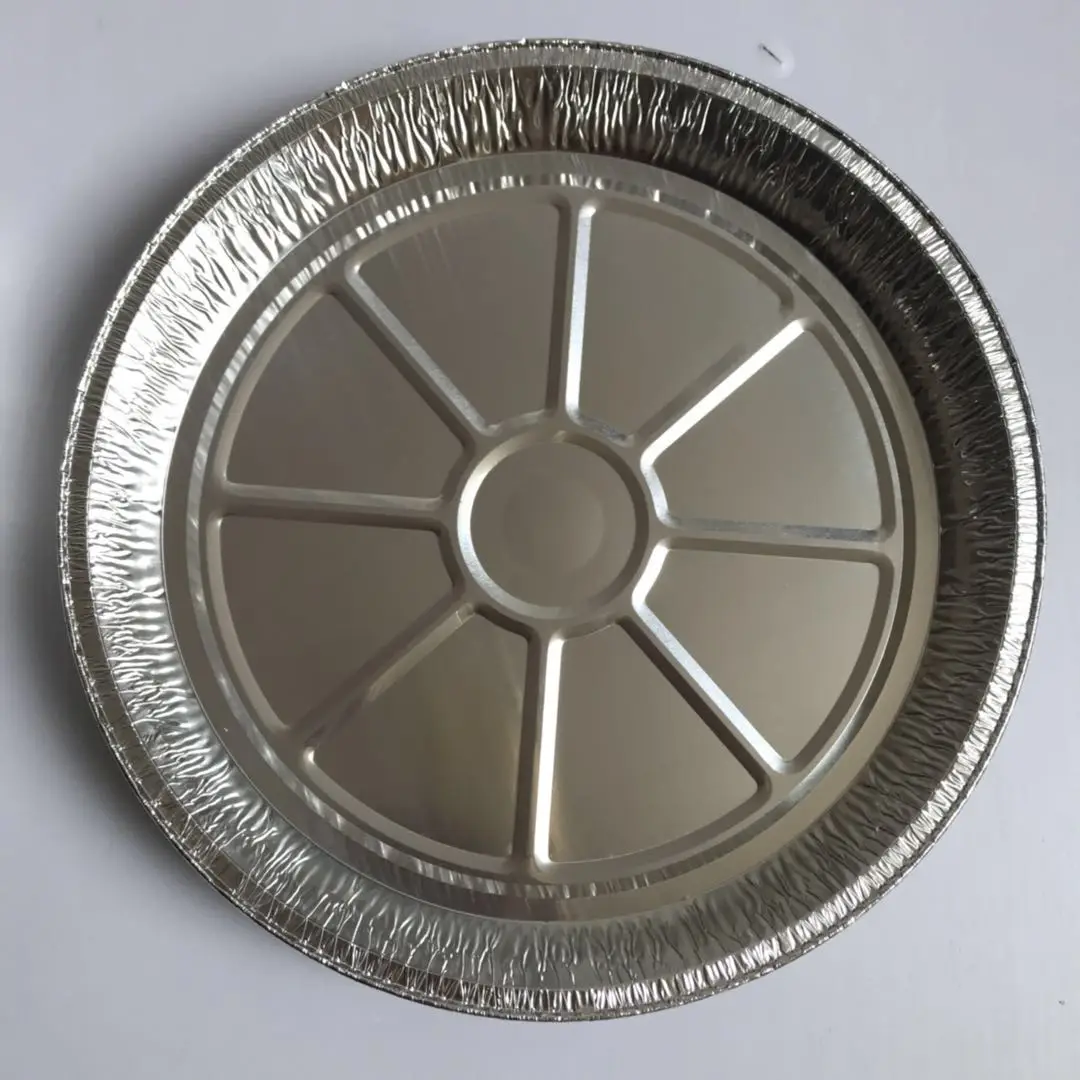 
Disposable round chafing dish flan dish aluminum foil dish 