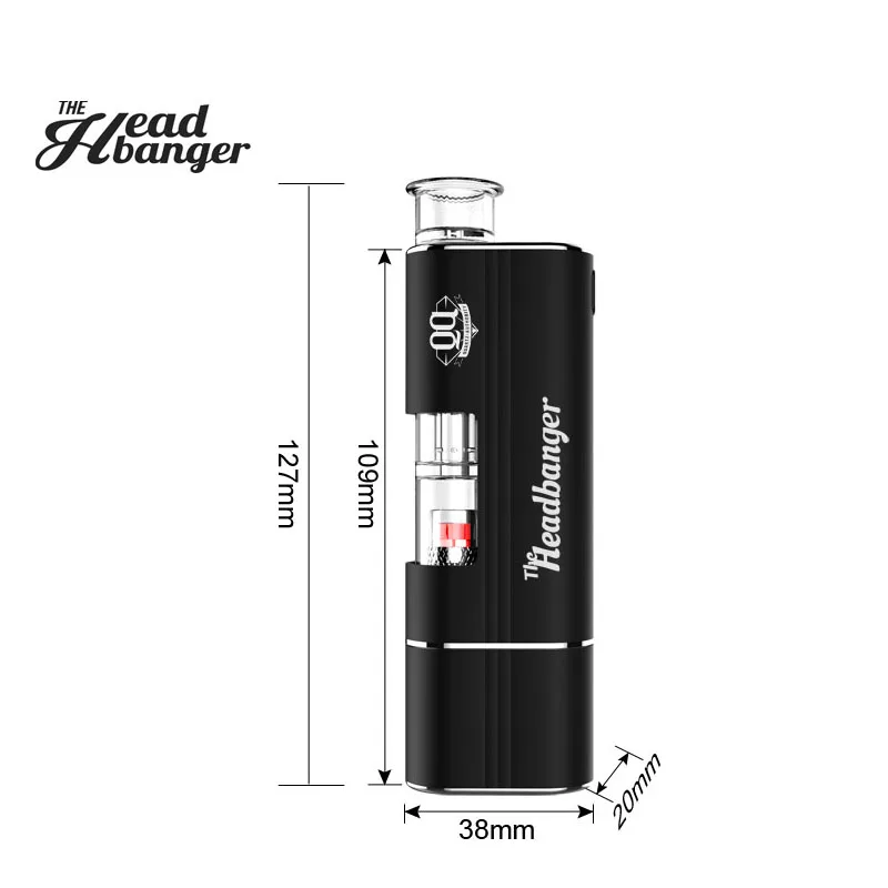 
Factory wholesale price Airistech HeadBanger 2-in-1 Dip and Dab Atomizer Easy to carry Q-cell Wax Vaporizer Kits best-selling 