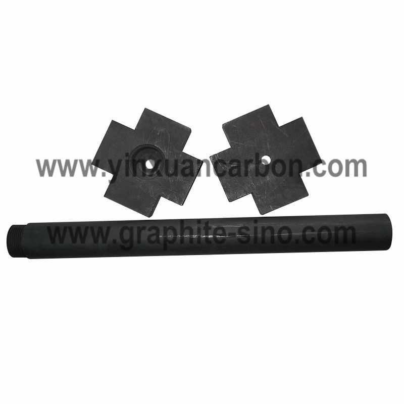 Долгий срок службы антиоксидант алюминиевый дегазации графит ротора и вала