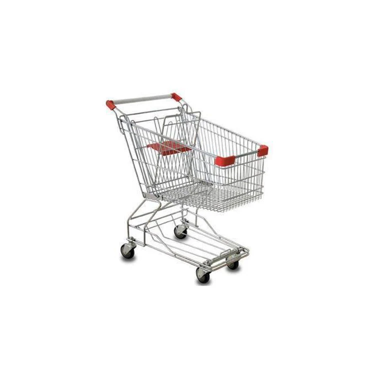supermarket heavy duty shopping trolley European style supermarket shopping cart