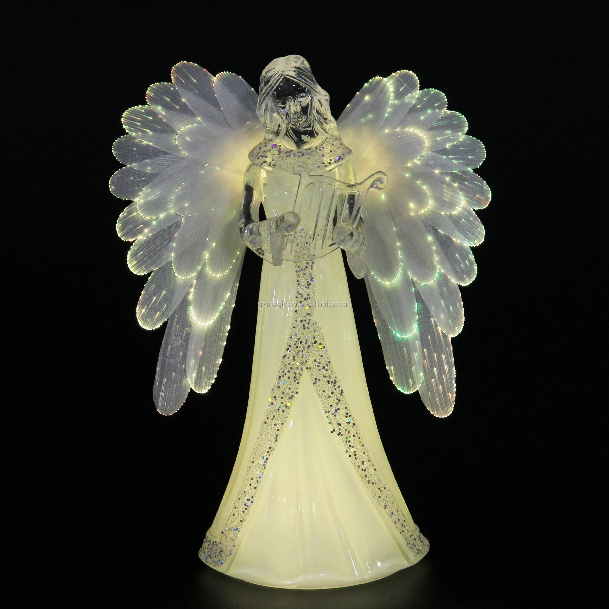 
Led Battery Angel Figurines Operated Color Changing Small Angel Figurines 