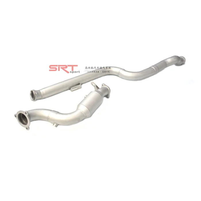 Exhaust system for Mercedes Benz E class E300 E200 E260 3.0T downpipe with catalytic cat back with valve control with 4 tips