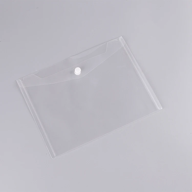 Hot Sale A4 A5 PP Document Bag With Button Waterproof A4 File Folder Bag