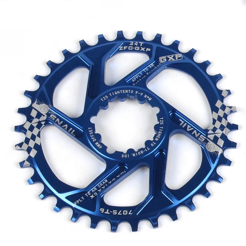 
ZOYOSPORTS Bike Chainwheel 6mm Offset Narrow Wide Bicycle Chain Ring For GXP XX1 X9 XO X1 CNC AL7075 Crankset Bicycle Parts 