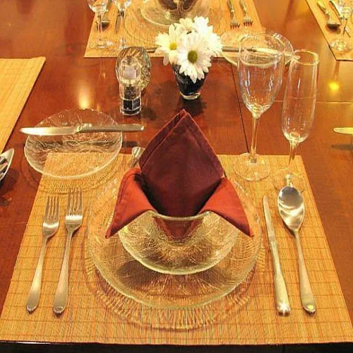 Eco-friendly High Quality Bamboo Table Mats Bamboo Placemat
