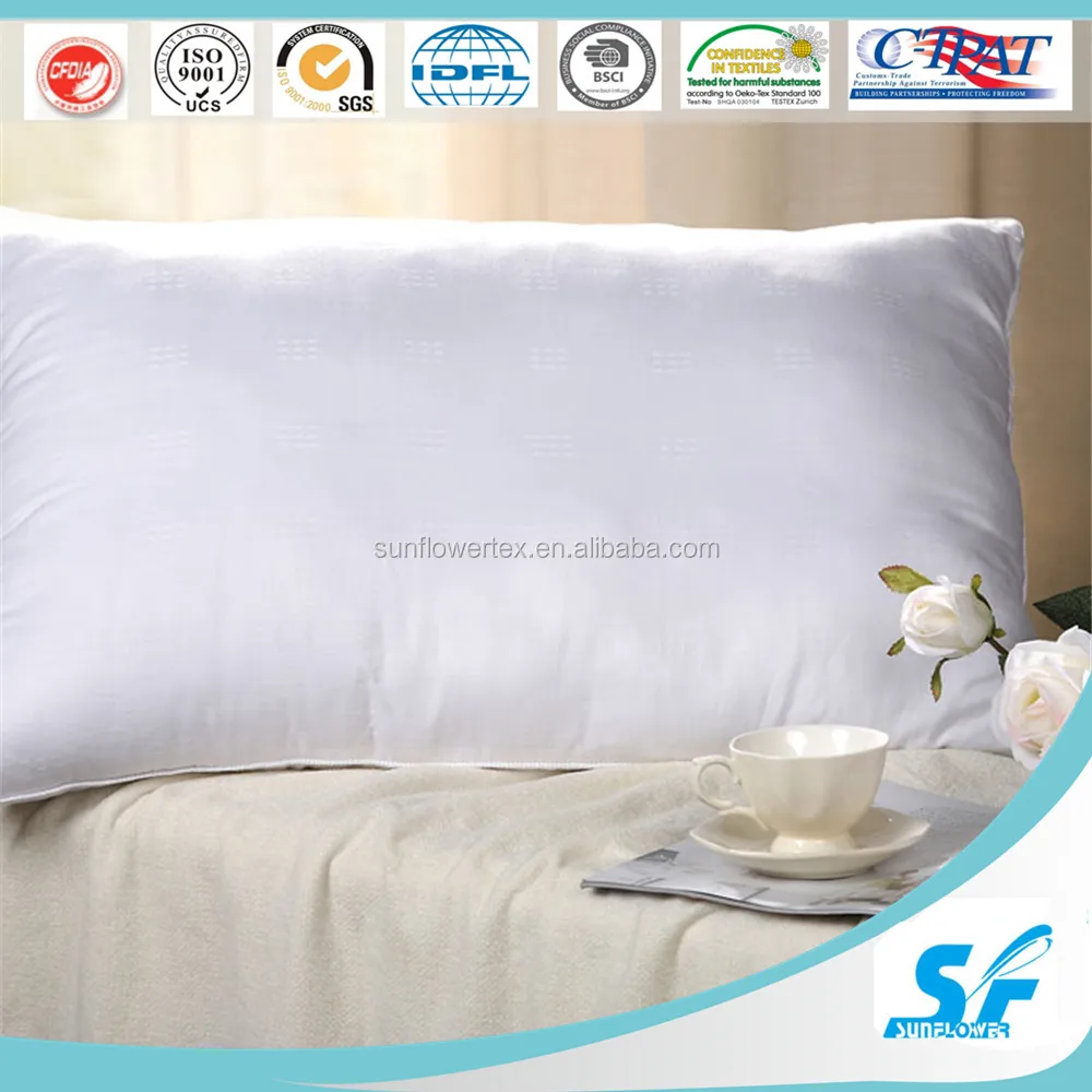 
Superfly quality white goose feather down pillow 