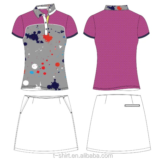 Женская рубашка-поло с коротким рукавом, рубашка для гольфа и шорты