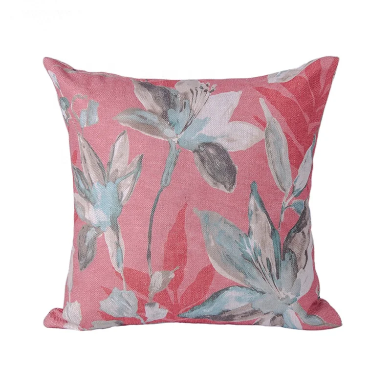 Monad Luxury Home Decorative American Style Eco-friendly Digital Print Designs Floral Throw Pillow Cushion Cover