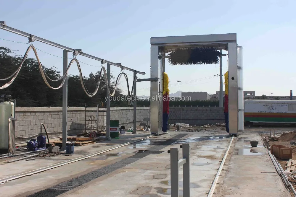 High quality 3 brushes bus wash machine for gas station