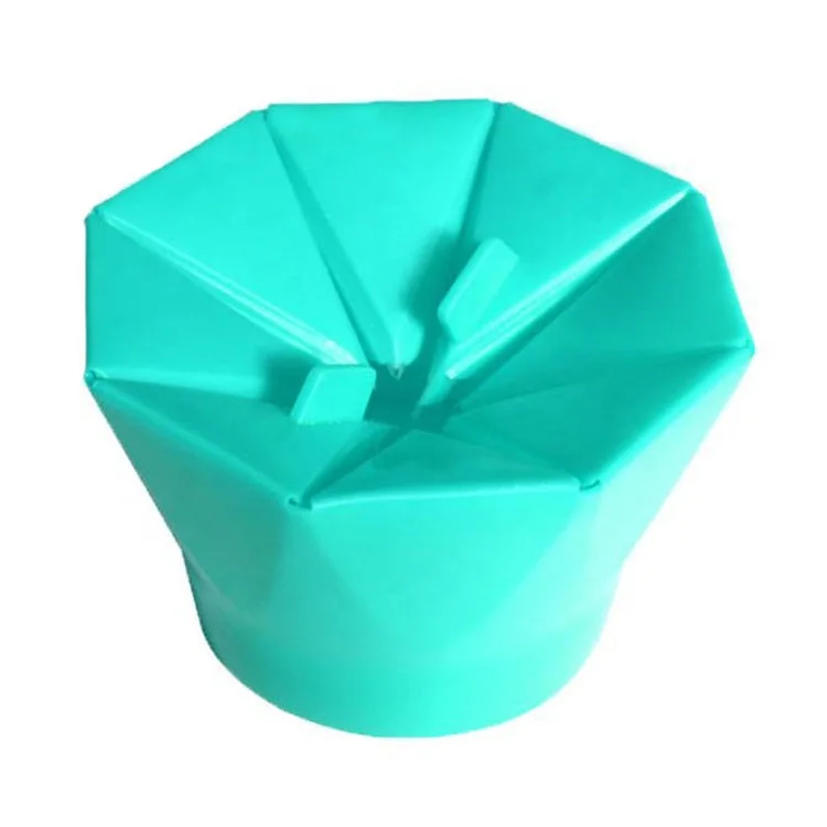New arrival popcorn popper maker microwave safe foldable easy to clean magic DIY soft silicone microwave popcorn bowl
