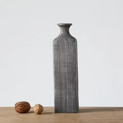 Factory Industrial style Resin Tall rectangular Vase For Home Decoration