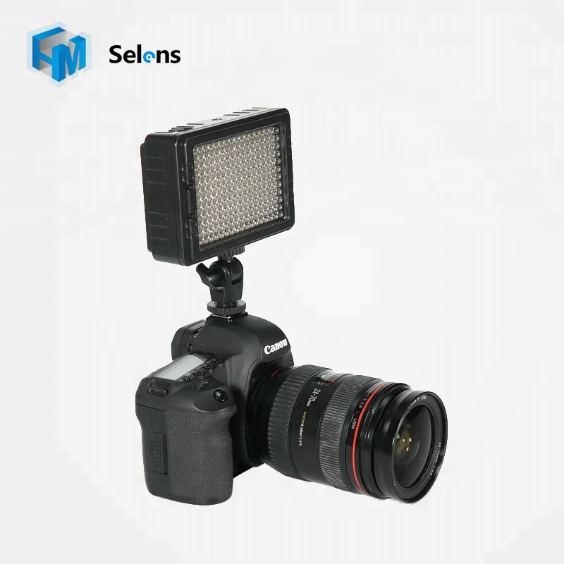 Selens GE-204 11W CRI 85 5600K/3200K Dimmable Compact Size Mini Video Camera LED Light