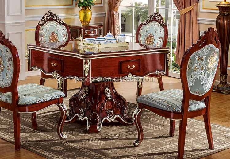 high quality luxury royal dining table and automatic mahjong table