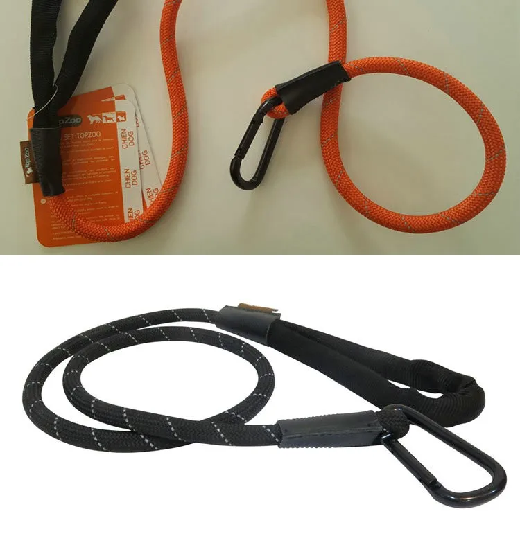 Wholesales New Pet Products Luxury nylon reflective Rope  Custom braided dog leash