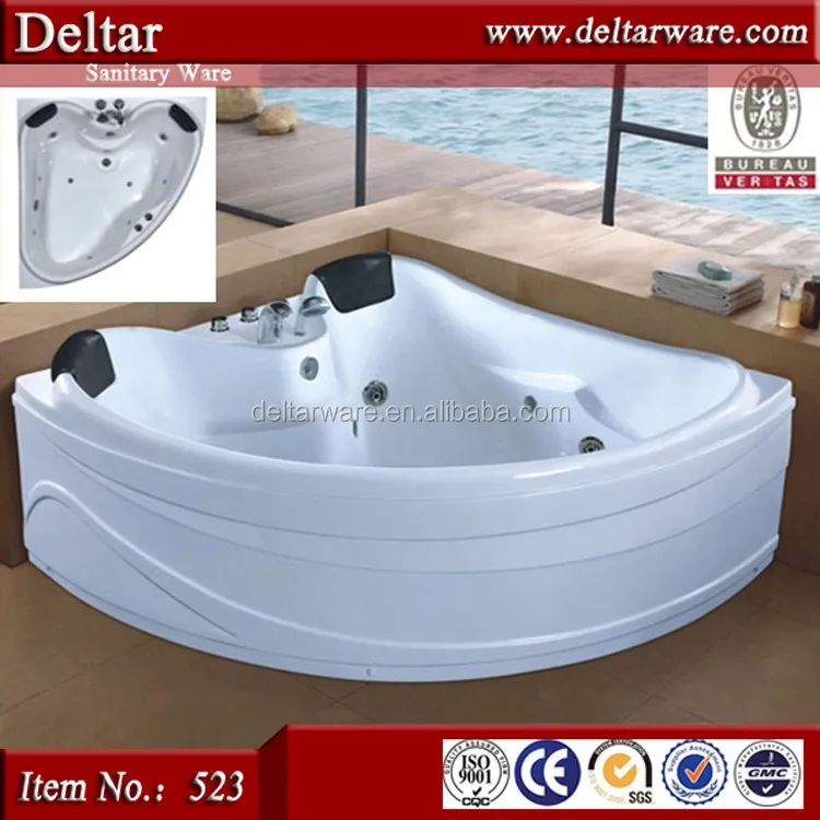 Export Bathtub Prices Relax Massage Function, LED Air Jet Luxury Bathtub for 2 Person, walk in tub shower combo