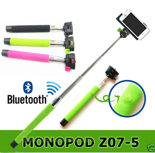 расширяемый портативный беспроводной bluetooth selfie монопод для iphone samsung mop05