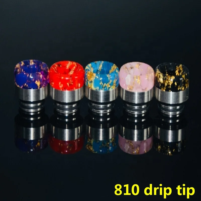 
810 drip tip Wholesale Multicolored And Epoxy Resin 810 Drip Tips 