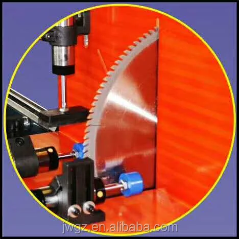 
JDP450 90 45 Degree Single Headed Aluminium Cutting Machine with Feeding Rack 