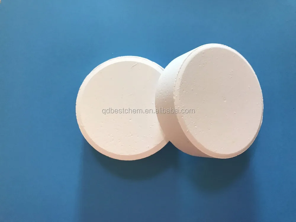 China Manufacturer Swimming Pool chemical TCCA 90% chlorine tablets