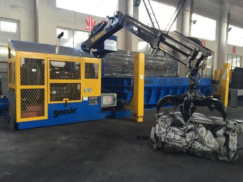 Hydraulic portable car baler baling press machine with CE