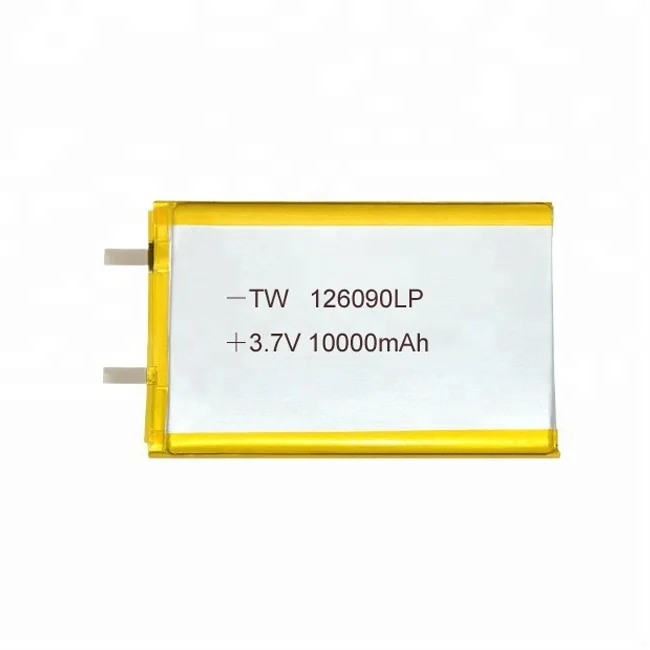 OEM 126090 3.7V 8000mAh lipo battery medical equipment laptop battery rechargeable battery