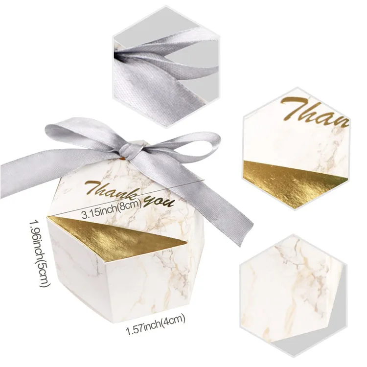 Креативная коробка для свадебных конфет невесты жениха с принтом для конфет для гостей свадьбы