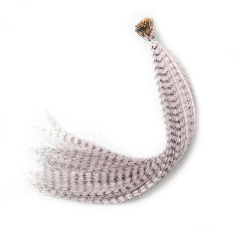 Best Sale Feathers Synthetic Grizzly Feather Hair Extensions Natural Hair Feather