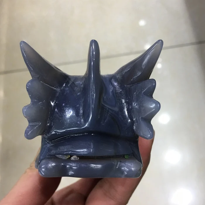 Natural Beautiful Agate Crystal Quartz Dragon Skulls Crystal Geode Carved Dragon