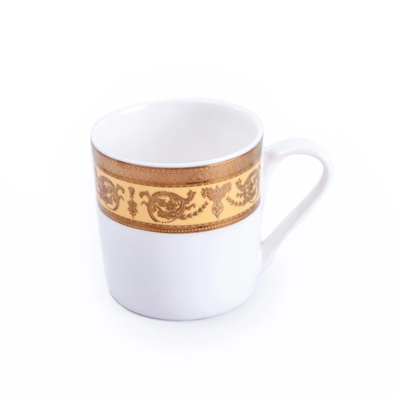 Коммерческие итальянские кофейные чашки и блюдца из костяного фарфора