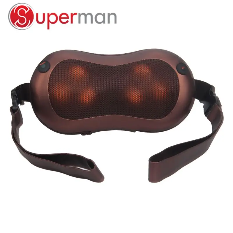wholesale eight rollers shiatsu 3d neck massager car home massage cushion neck shoulder waist massage