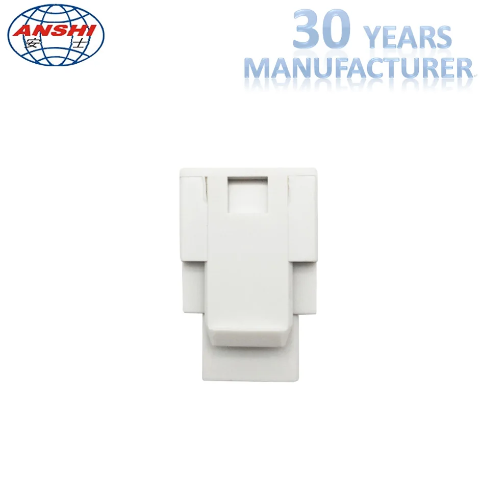 ANSHI RJ45 Cat5e 8P8C 90 degree UTP Punch Down Network Keystone Jack with dust cover