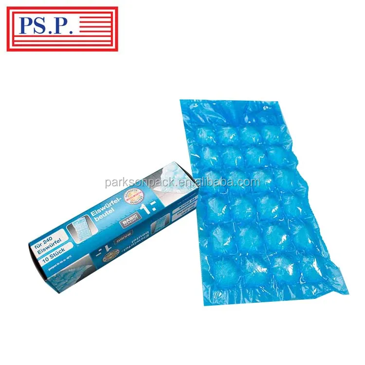 PE Plastic ice cube freezer bags/disposable ice cube bag