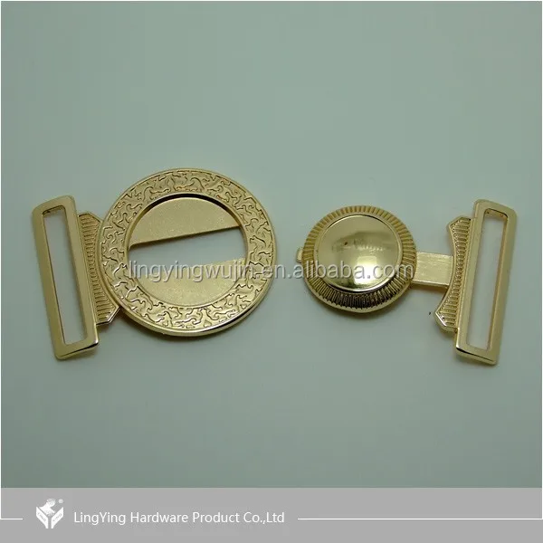 Latest Design Made in China Shishi LINGYING Central Circular Hole Clamp Belt Buckle