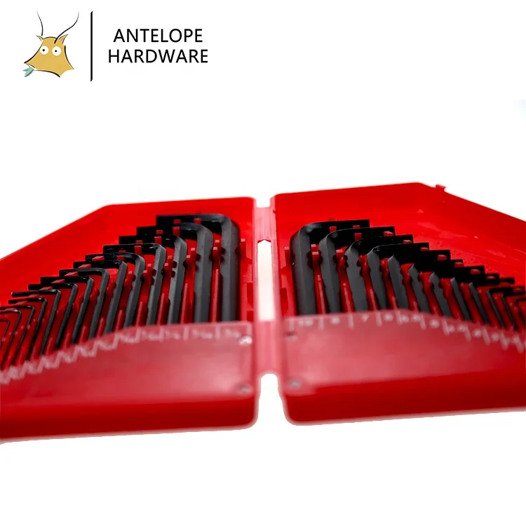 30 PCS Metric SAE and Inch Size Key Hex Wrench Allen Key  Set