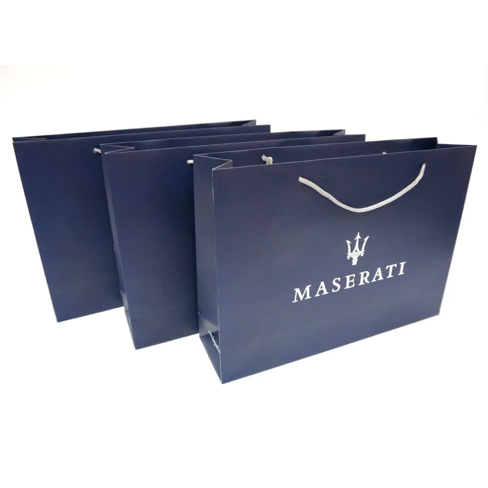 Wholesale custom print apparel cloth bag  paper shopping packaging bag
