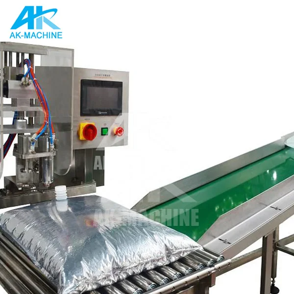 High quality automatic wine juice water bib filler equipment / bag in box filling machine