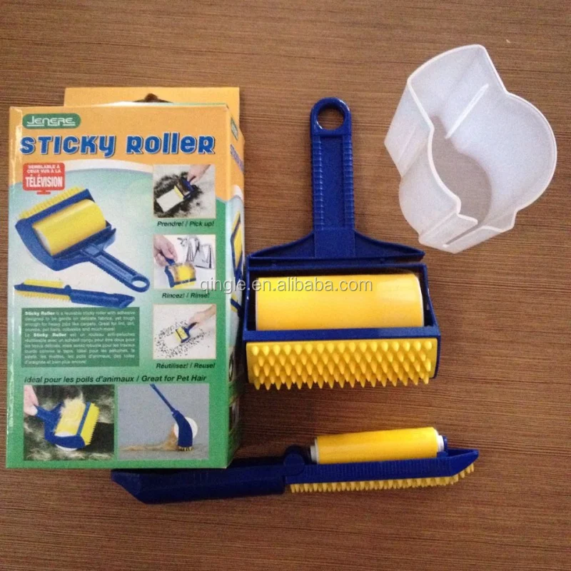 2 шт., Многоразовые липкие ролики с пластиковой ручкой