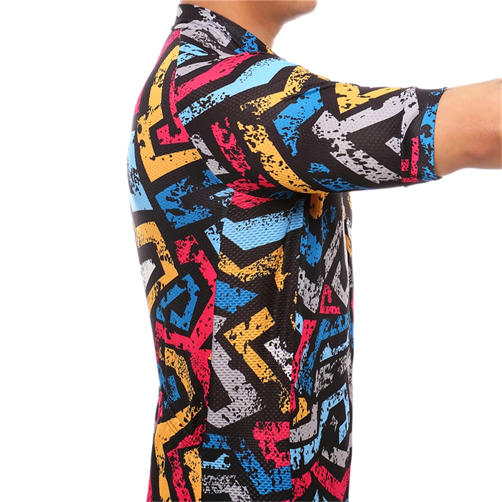 FUALRNY Cycling Jersey Mtb Bicycle Clothing Bike Wear Clothes Men snake skin Cycling Jersey Summer Mtb Jersey ciclismo Shorts